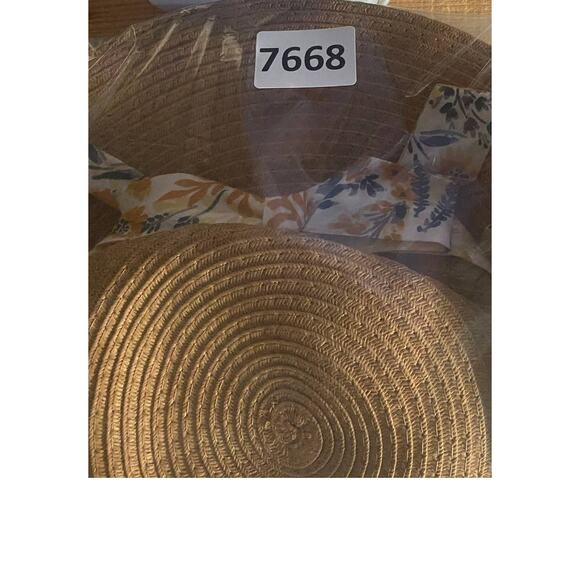 Sun Hat with Floral Ribbon - Picture 6 of 6